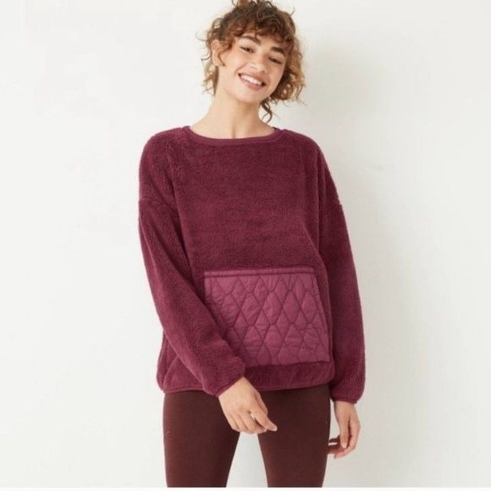Joy Lab High Pile Sherpa Pullover 